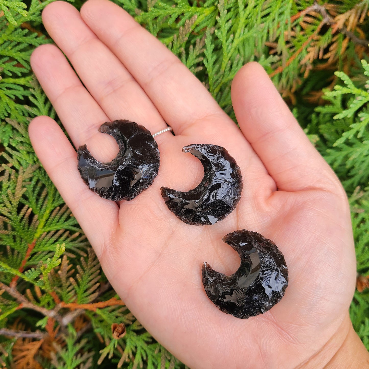 Black Obsidian Moons