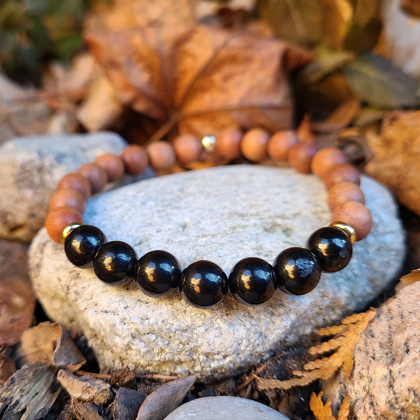 Sandalwood Black Tourmaline