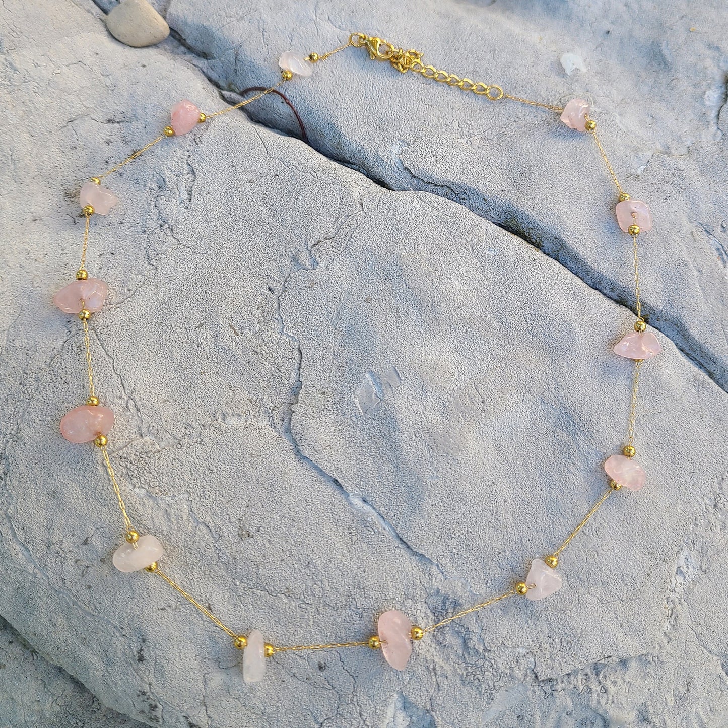 Rose Quartz Choker