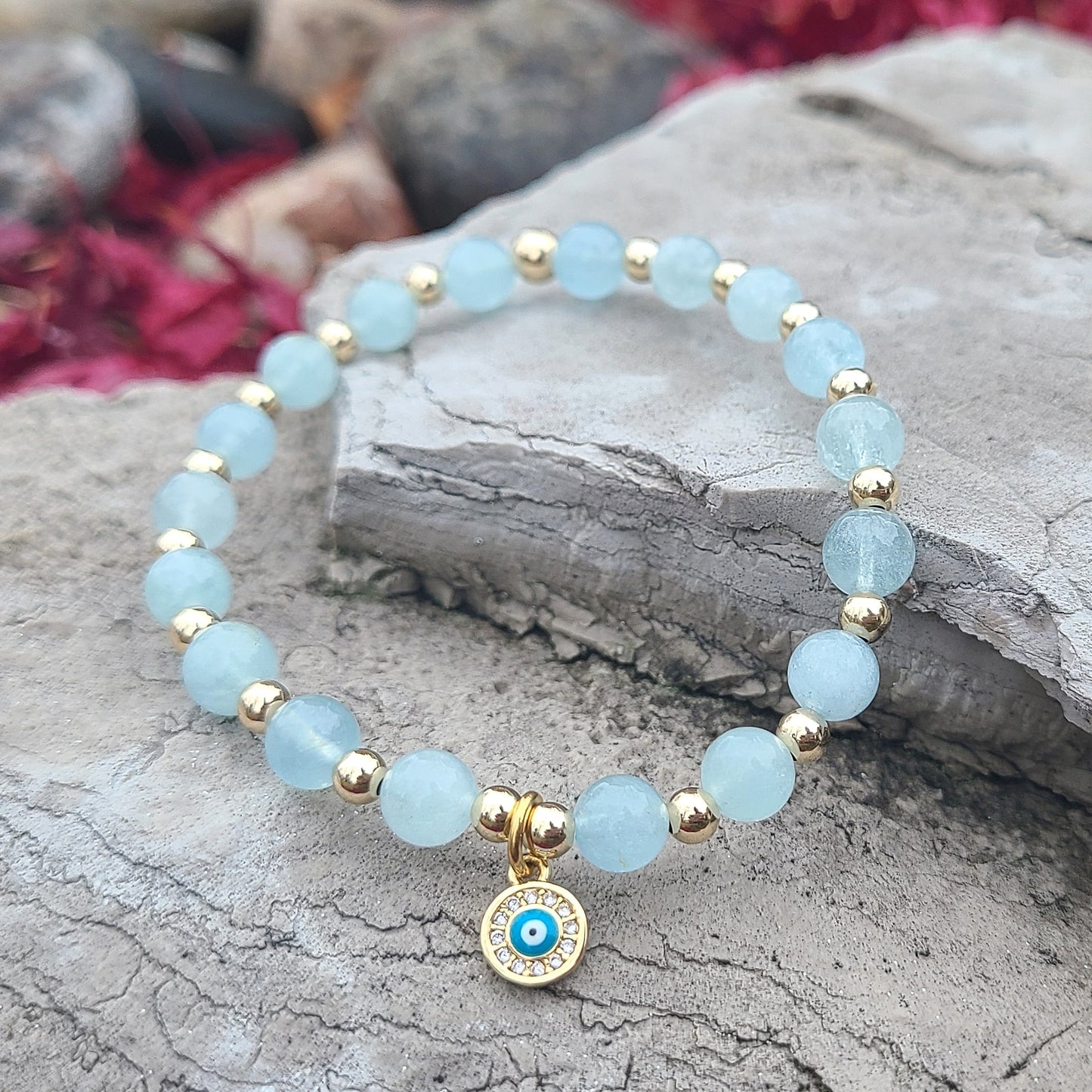 Aquamarine Evil Eye