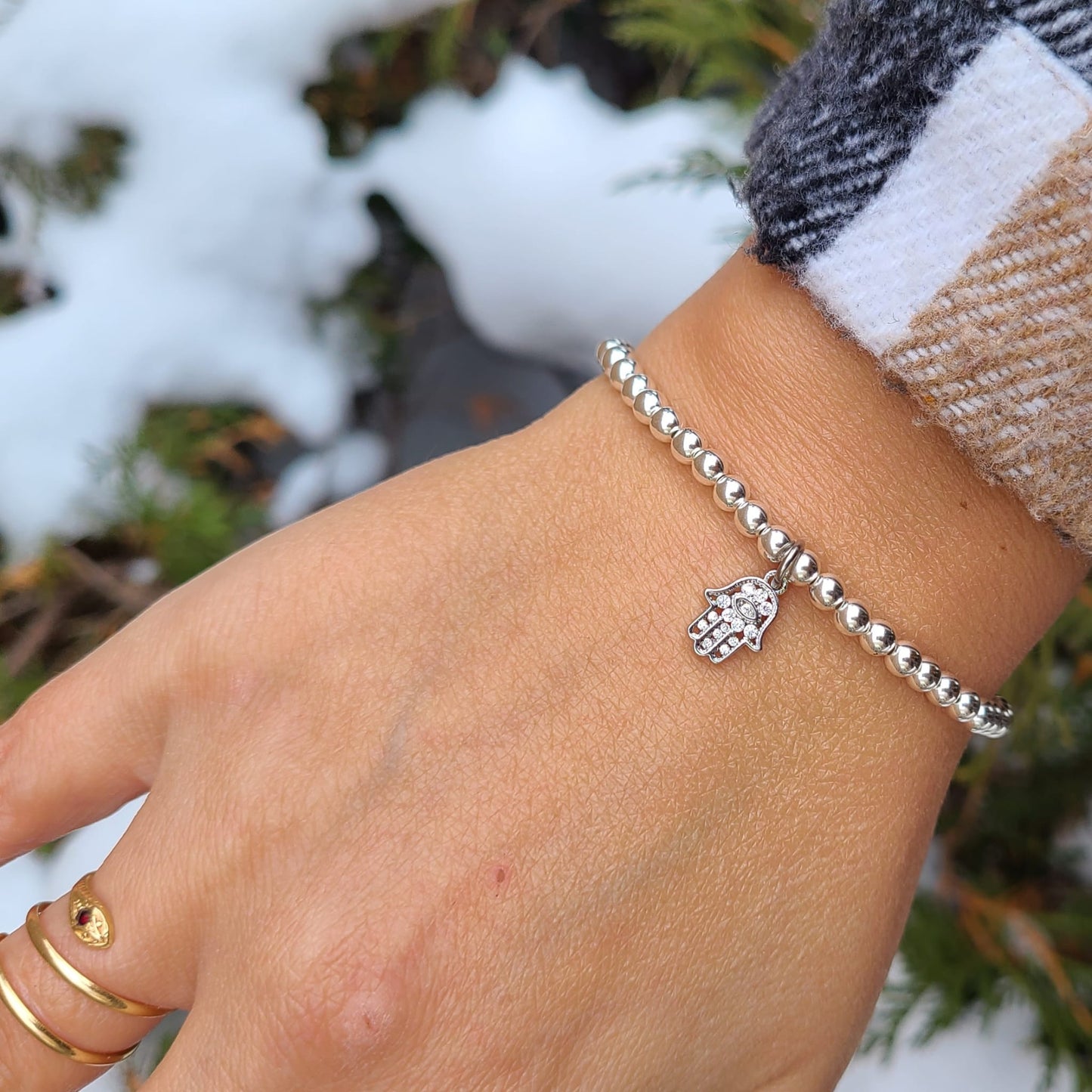 Sterling Silver Hamsa Hand
