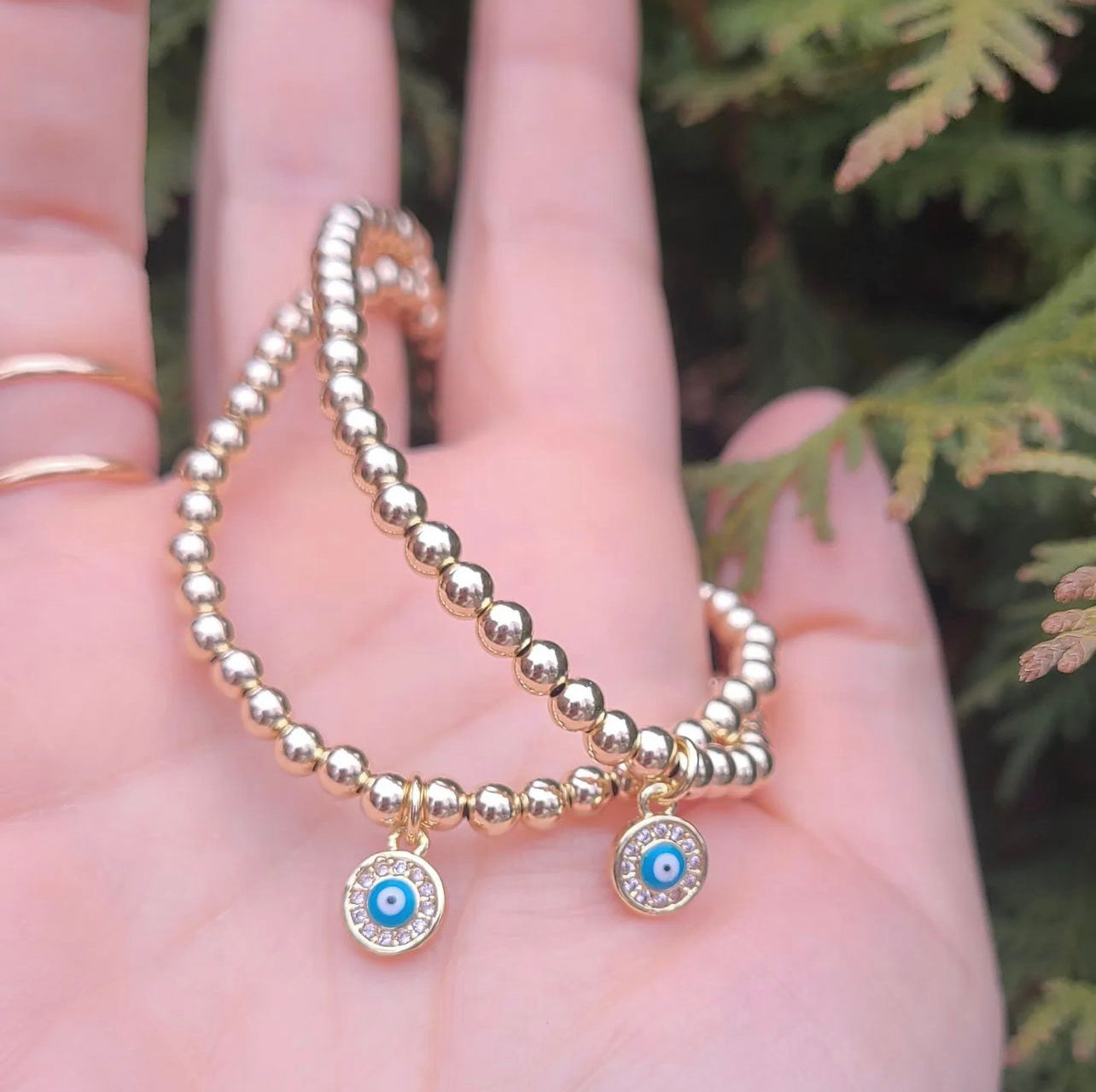 Gold Filled Evil Eye