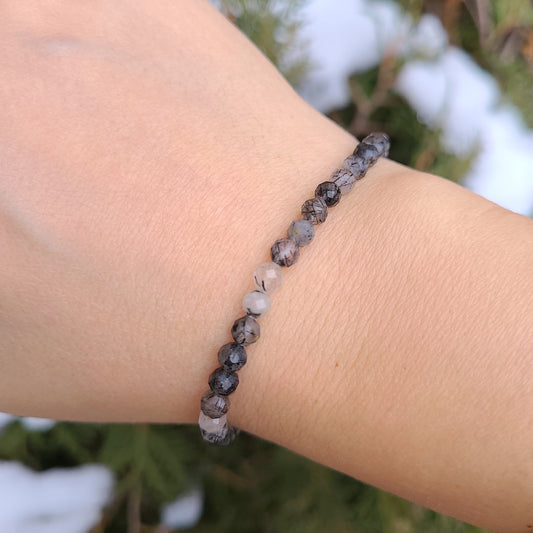 Black Tourmalinated Quartz