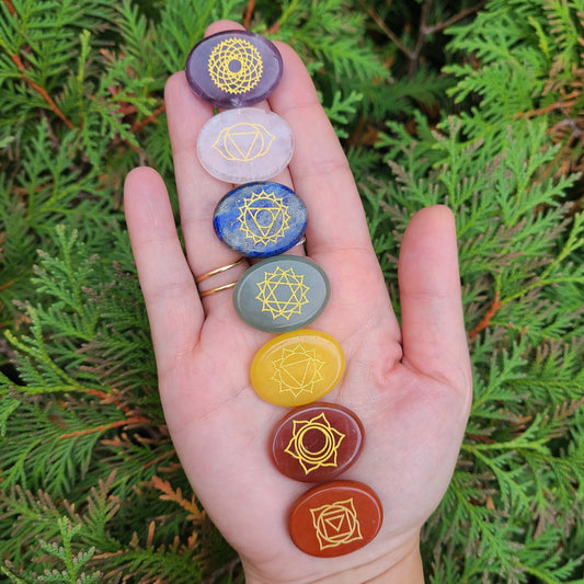 Engraved Chakra Set