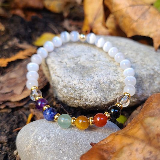 Selenite Chakra Bracelet
