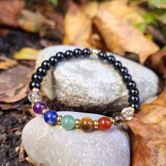 Black Tourmaline Chakra Bracelet
