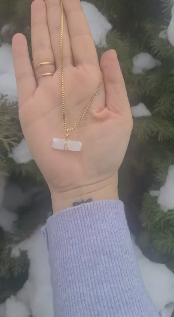 Selenite Necklace